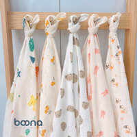 Khăn, chăn đa năng chất Muslin Boona mềm mại, thấm hút BOO01011 Baby Born shop