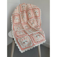 Khăn chăn mền cho bé len handmade