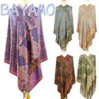 Khăn choàng BAYAMO, Khăn choàng dài giả Cashmere Paisley, Khăn choàng mềm chống nắng thời trang Hijab