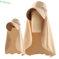 Khăn choàng BLAZETEC Mũ ngư dân, Mũ leo núi chống nắng vành rộng, Tấm che mặt nạ có thể tháo rời đơn giản UV Chống đi bộ đường dài Mũ xô ngoài trời