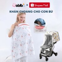 Khăn choàng cho bé bú BABIBO, thiết kế 2 lớp siêu thoáng khí, che nắng gió cho bé khi đi ra ngoài