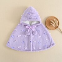 Khăn choàng chống gió mùa cho bé gái Áo choàng đi ra ngoài của bé gái Áo choàng Wa của cô gái nhỏ Áo choàng bé gái Wa