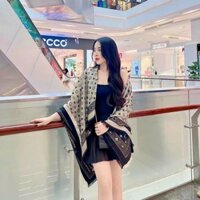 Khăn Choàng Cổ Cao Cấp Bùi Thu Trà Choàng ( bản Vuông) Choàng 2 mặt lyly.shop