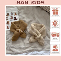 Khăn choàng cổ đan len cho bé trai bé gái