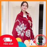 Khăn CHOÀNG Cổ Len Dạ Cashmere 2 Mặt Cao Cấp