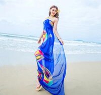 Khăn choàng đa năng đi biển cao cấp mới phong cách Hàn