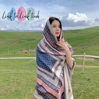 khăn choàng đi biển - khăn lụa đi biển - khăn voan đi biển