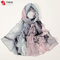 Khăn choàng Hijab Hồi giáo TOBIE, Khăn choàng voan in họa tiết dân tộc mềm mại, khăn trùm đầu Turban màu nước Khăn quàng cổ nhuộm dây buộc thanh lịch dành cho người phụ nữ