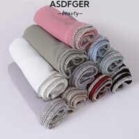 Khăn choàng Hijab voan bong bóng ASDFGER, Khăn choàng che mặt màu trơn Ramadan, Khăn quàng cổ dài bằng kim cương giả ngoài trời chống gió quấn đầu đi biển Khăn trùm đầu