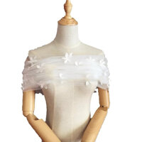 Khăn choàng hoa mới Cô dâu Phụ kiện đám cưới Một từ Vai chữ V Dẫn buổi tối Đầm khiêu vũ