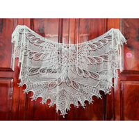 Khăn choàng len đan tay Wild Swan