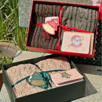 Khăn choàng len handmade, Khăn len mùa đông giữ ấm đan tay thủ công chất liệu len cotton LYLYCRAFT