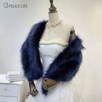 Khăn Choàng Lông Mềm Mại Sang Trọng Cho Cô Dâu