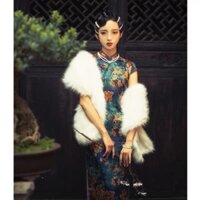 Khăn choàng lông sườn xám