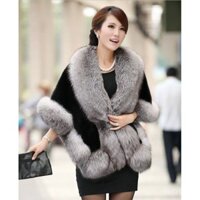 Khăn choàng lông thú mẫu mới thu đông áo choàng cổ lông nữ 2021