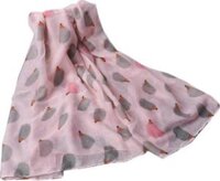 Khăn choàng nữ hình nhím  - Hồng nhạt