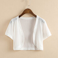 Khăn choàng nữ mùa hè voan mỏng Áo khoác ngoài ngắn phù hợp