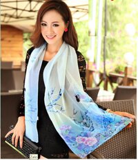 Khăn choàng nữ voan lụa công sở DN19121109