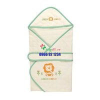 Khăn choàng quấn bé 2 trong 1 vải bông Cotton - Simba S4175 dùng cho trẻ từ khi sơ sinh đến khi đến trường