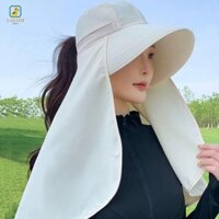Khăn choàng SAIN Mũ ngư dân, Mũ leo núi chống nắng vành rộng, Mặt nạ có thể tháo rời thời trang Tấm che bảo vệ cổ Tấm che đi bộ đường dài Mũ xô ngoài trời