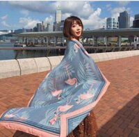 Khăn choàng thổ cẩm đi biển thời trang, chất đẹp, size 190 x 95cm  KC002 - SKC04