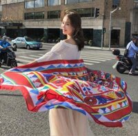 Khăn choàng thổ cẩm đi biển thời trang, chất đẹp, size 190 x 95cm  KC002 - SKC16