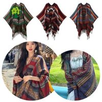 Khăn choàng tua rua mùa xuân mùa hè ZUOLAN, Khăn trùm đầu mỏng chống nắng, Thời trang phong cách dân tộc Áo khoác ngoài vai Du lịch kỳ nghỉ