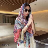 Khăn choàng Tyrand Khóa Mùa Hè Ảnh Du Lịch Chống Nắng Tất Cả Trận Đấu Mỏng Dân Tộc Kỳ Nghỉ Cotton Vải Lanh Áo Đi Biển adfgghfh.my20250312