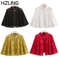 Khăn choàng vải tuyn HZLING, Khăn choàng voan mỏng nhiều màu, Áo choàng ngắn nữ Áo nữ