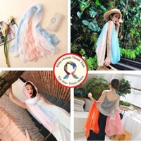 Khăn choàng voan lớn 170x145cm quàng cổ nữ công sở làm áo váy đi biển du lịch chống nắng