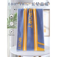 Khăn dài 1m cm, khăn thể thao cotton thấm hút mồ hôi, khăn tắm cao cấp mềm mại 100×40cm