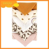 Khăn Điều Dưỡng WMMB Trẻ Sơ Sinh Khăn Lau Thoáng Khí 4 Lớp Khăn Vuông Khăn Lau Với Họa Tiết Cầu Vồng Nước Bọt W