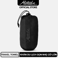 Khăn du lịch siêu nhẹ Matador Ultralight Travel Towel, chất liệu Nano, túi nén gấp gọn kèm móc treo - Hàng chính hang