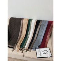 Khăn gấm lụa dệt L v fullbox túi giấy 70x180cm