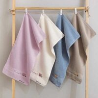 Khăn Gấu cotton Trẻ Em Khăn Nhỏ Rửa Mặt Hộ Gia Đình Bông Mềm Thấm Hút Khăn Tay Cho Bé Gái Đi Học