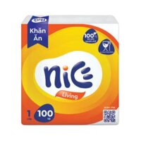 Khăn Giấy Ăn 1 Lớp, Napkin Tissue, 100 Tờ (325 x 300mm) - NICE