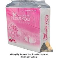 Khăn giấy ăn Bless You À La Vie 23x23cm (khăn giấy vuông)