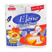 Khăn giấy bếp đa năng 2 lớp Elene lốc 2 cuộn
