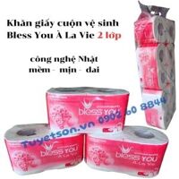 Khăn giấy cuộn vệ sinh Bless You À La Vie 2 lớp                         &nbsp(&nbspcông nghệ Nhật mềm mịn dai&nbsp)