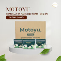 Khăn giấy đa năng Motoyu 3 lớp mềm mịn, siêu dai, tiện lợi, không chất tẩy trắng - Thùng 30 gói