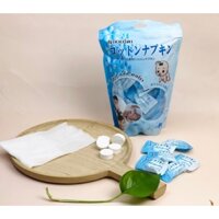 Khăn Giấy khô dạng nén Nikkori ( dạng túi lớn 50 viên)