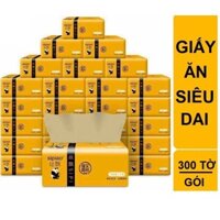 Khăn Giấy Khô | Khăn Giấy Ăn Gấu Trúc Sipiao Dạng Hộp Rút Khổ Vuông Mini Thùng 30 Gói (300 tờ/gói)