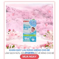 Khăn giấy lau răng miệng Pigeon cho trẻ em hộp 42 tờ