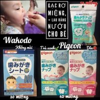 Khăn Giấy Lau Răng Pigeon Nhật 42 Miếng Hương Trà Xanh, Dâu Hàng Nội Địa Nhật