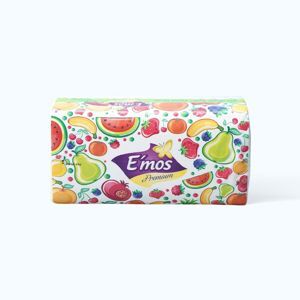 Khăn giấy lụa hoa quả 2 lớp E'mos Premium 230 tờ