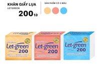 Khăn Giấy Lụa Let-green 200 Tờ/Bao, 2 Lớp/Tờ
