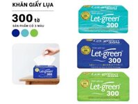 Khăn Giấy Lụa LET-GREEN 300 Tờ/Bao, 2 Lớp/Tờ