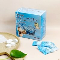 Khăn giấy nén đa năng xuất Nhật Nikkori - dạng viên kẹo - không hoá chất - Hộp 100 viên