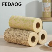 Khăn giấy rửa chén FEDAOG 60 tờ / cuộn, Khăn lau bát đĩa dầu chống dính đa năng có thể tái sử dụng, Khăn lau bát nhà bếp Vải lau nhà dày dặn Vải lười sợi tre