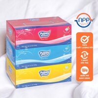 Khăn Giấy Rút Cao Cấp Pulppy, Giấy lụa mềm cao cấp 2 lớp loại 180 tờ/hộp (Màu ngẫu nhiên)